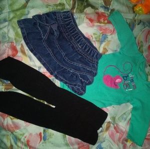 2/$20 Newborn baby girls matching outfit